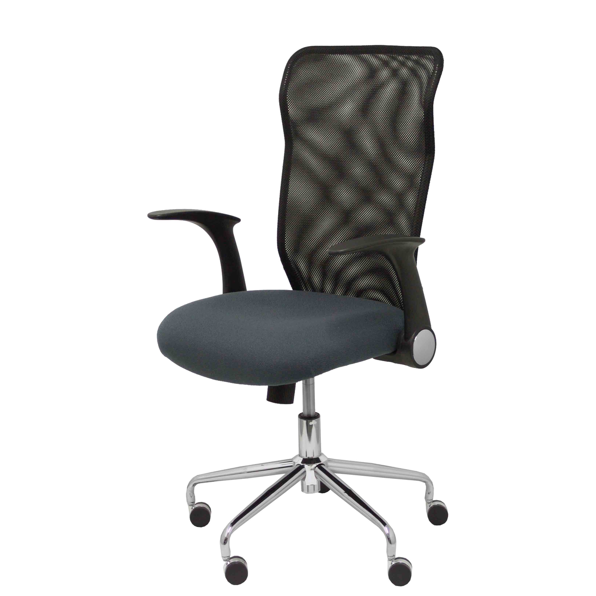Silla de oficina Piqueras y Crespo Minaya Malla + Bali - Ref. fabricante 4031BALI10 - Negro / Gris Oscuro