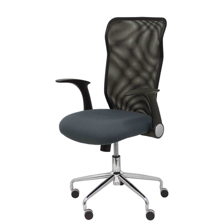 Silla de oficina Piqueras y Crespo Minaya Malla + Bali - Ref. fabricante 4031BALI10 - Negro / Gris Oscuro
