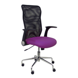 Silla de oficina Piqueras y Crespo Minaya Malla + Bali - Ref. fabricante 4031BALI10 - Negro / Morado