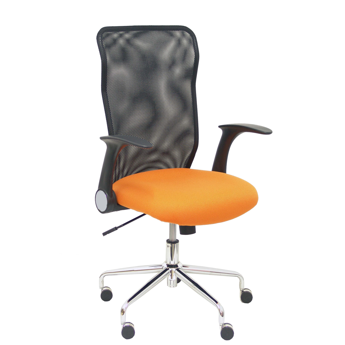 Silla de oficina Piqueras y Crespo Minaya Malla + Bali - Ref. fabricante 4031BALI10 - Negro / Naranja
