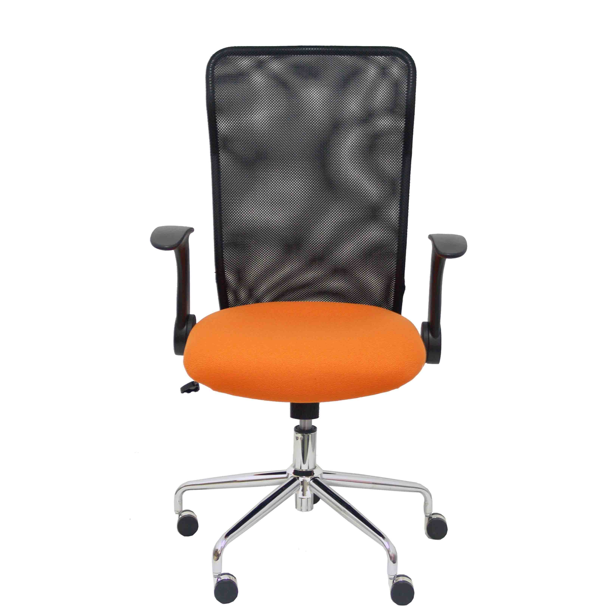 Silla de oficina Piqueras y Crespo Minaya Malla + Bali - Ref. fabricante 4031BALI10 - Negro / Naranja