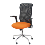 Silla de oficina Piqueras y Crespo Minaya Malla + Bali - Ref. fabricante 4031BALI10 - Negro / Naranja