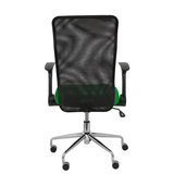 Silla de oficina Piqueras y Crespo Minaya Malla + Bali - Ref. fabricante 4031BALI10 - Negro / Verde