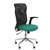 Silla de oficina Piqueras y Crespo Minaya Malla + Bali - Ref. fabricante 4031BALI10 - Negro / Verde Esmeralda