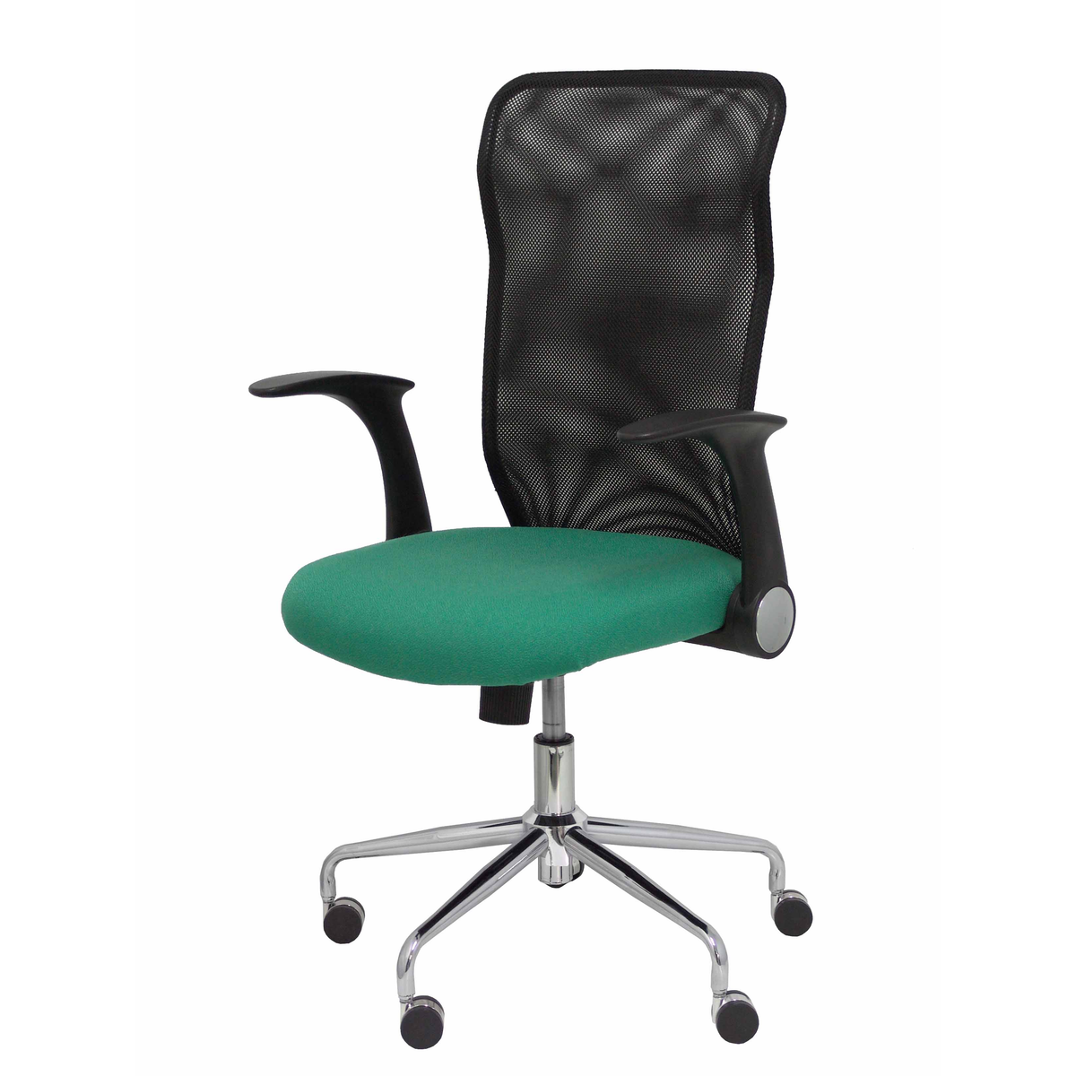 Silla de oficina Piqueras y Crespo Minaya Malla + Bali - Ref. fabricante 4031BALI10 - Negro / Verde Esmeralda