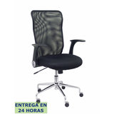 Silla de oficina Piqueras y Crespo Minaya Malla - Negro