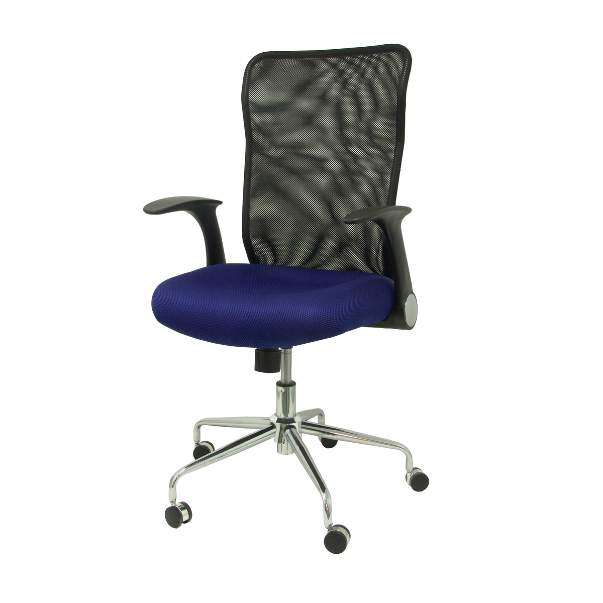 Silla de oficina Piqueras y Crespo Minaya Malla - Negro / Azul