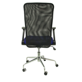 Silla de oficina Piqueras y Crespo Minaya Malla - Negro / Azul