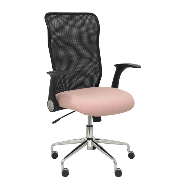 Silla de oficina Piqueras y Crespo Minaya Malla + Bali - Ref. fabricante 4031BALI710 - Negro / Rosa