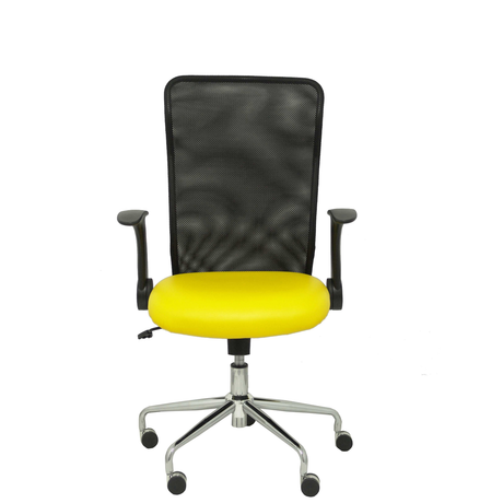 Silla de oficina Piqueras y Crespo Minaya Similpiel + Malla - Ref. fabricante 4031SP100 - Amarillo