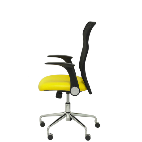 Silla de oficina Piqueras y Crespo Minaya Similpiel + Malla - Ref. fabricante 4031SP100 - Amarillo