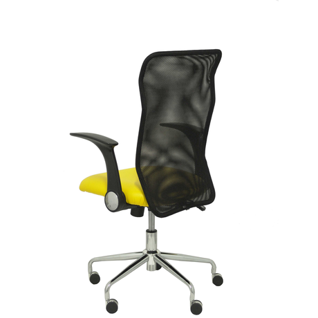 Silla de oficina Piqueras y Crespo Minaya Similpiel + Malla - Ref. fabricante 4031SP100 - Amarillo