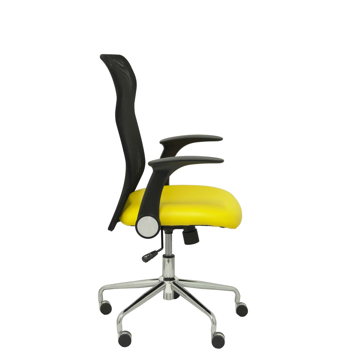Silla de oficina Piqueras y Crespo Minaya Similpiel + Malla - Ref. fabricante 4031SP100 - Amarillo