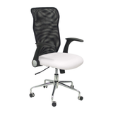 Silla de oficina Piqueras y Crespo Minaya Similpiel + Malla - Ref. fabricante 4031SP100 - Blanco