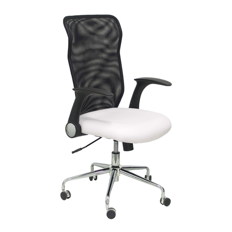 Silla de oficina Piqueras y Crespo Minaya Similpiel + Malla - Ref. fabricante 4031SP100 - Blanco