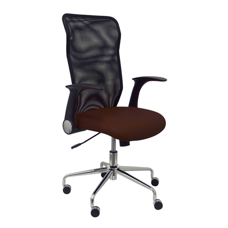 Silla de oficina Piqueras y Crespo Minaya Similpiel + Malla - Ref. fabricante 4031SP100 - Marron
