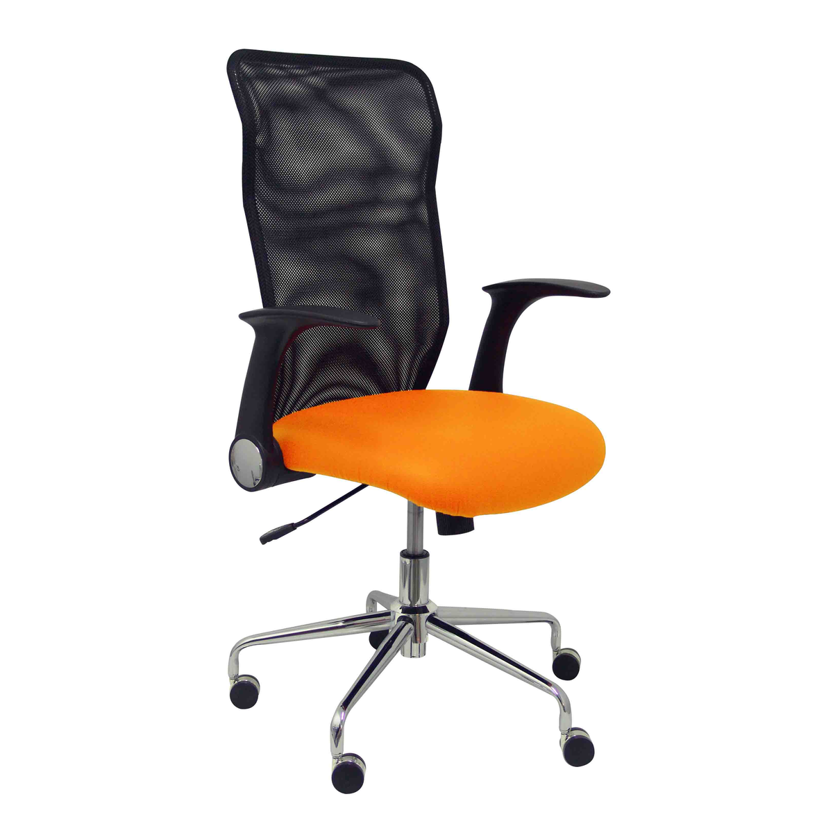 Silla de oficina Piqueras y Crespo Minaya Similpiel + Malla - Ref. fabricante 4031SP100 - Naranja