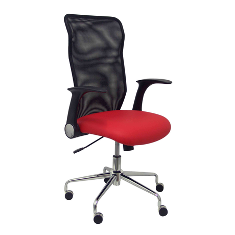 Silla de oficina Piqueras y Crespo Minaya Similpiel + Malla - Ref. fabricante 4031SP100 - Rojo