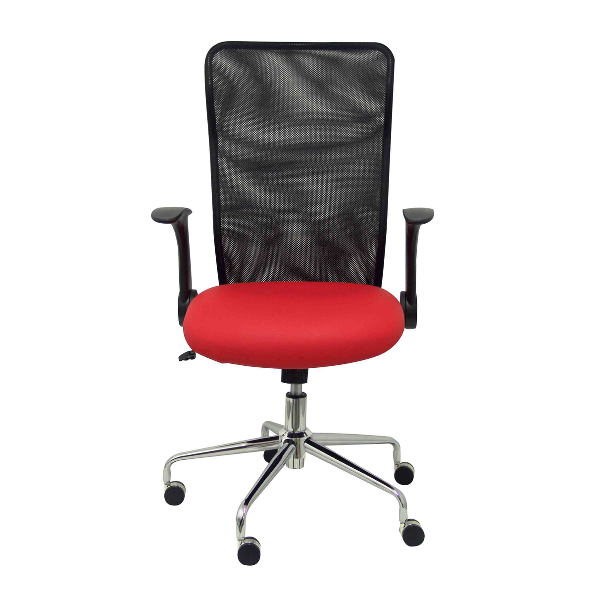 Silla de oficina Piqueras y Crespo Minaya Similpiel + Malla - Ref. fabricante 4031SP100 - Rojo