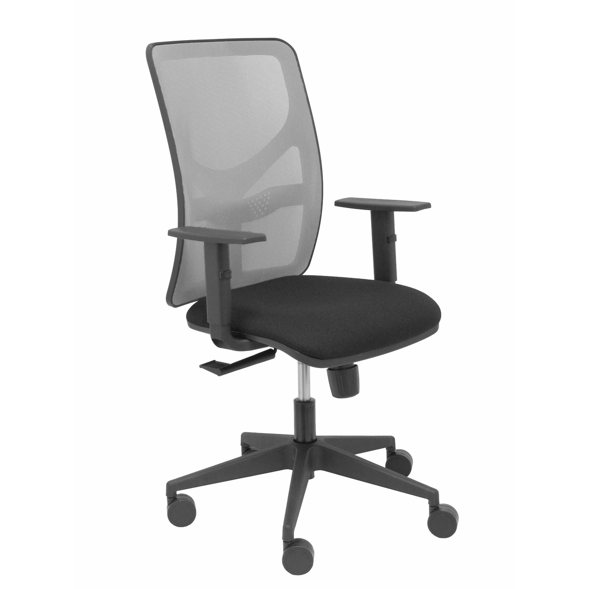 Silla de oficina Piqueras y Crespo Motilla Malla + Bali - Ref. fabricante 21SM229B229B10 - Gris / Negro