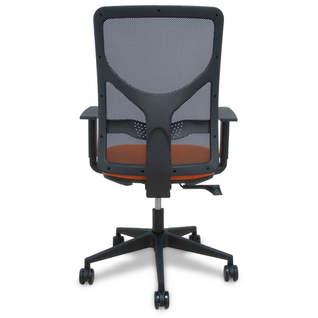 Silla de oficina Piqueras y Crespo Motilla Malla + Bali - Brazos regulables · Ruedas 65 mm - Naranja