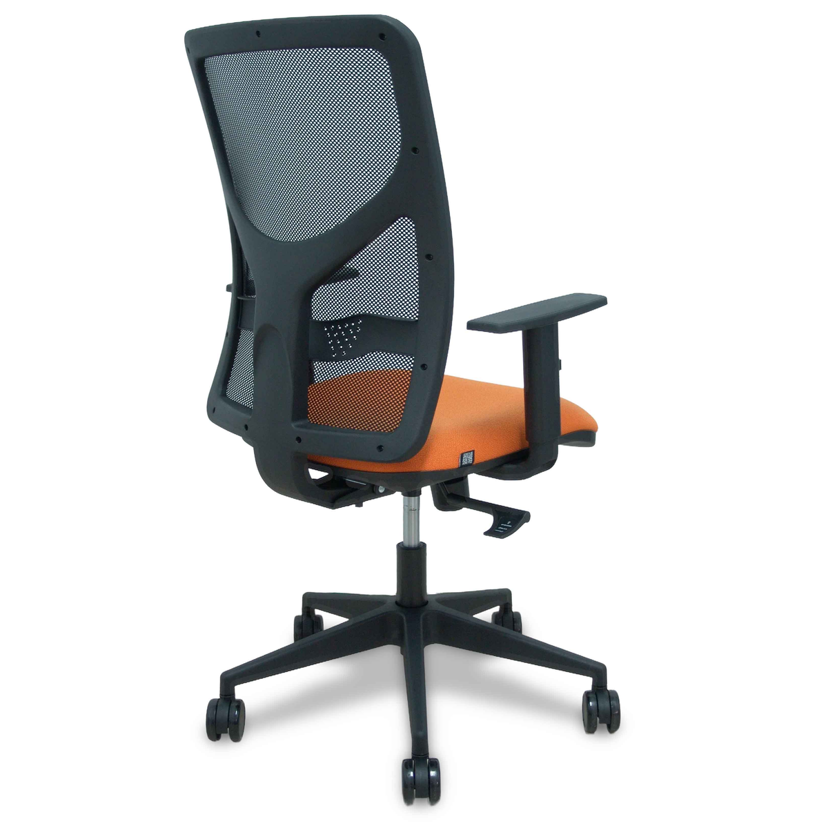 Silla de oficina Piqueras y Crespo Motilla Malla + Bali - Brazos regulables · Ruedas 65 mm - Naranja