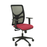 Silla de oficina Piqueras y Crespo Motilla Malla + Bali - Brazos - Ref. fabricante 21SBALI229B10 - Granate