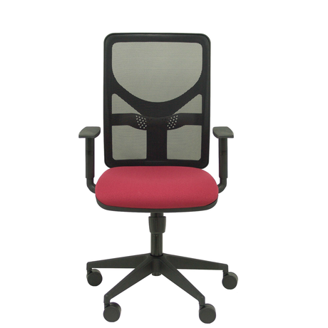 Silla de oficina Piqueras y Crespo Motilla Malla + Bali - Brazos - Ref. fabricante 21SBALI229B10 - Granate