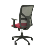 Silla de oficina Piqueras y Crespo Motilla Malla + Bali - Brazos - Ref. fabricante 21SBALI229B10 - Granate