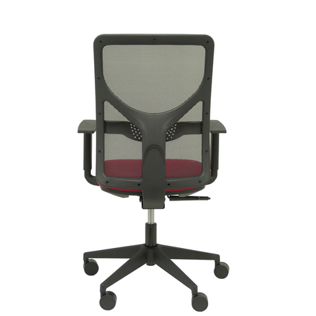 Silla de oficina Piqueras y Crespo Motilla Malla + Bali - Brazos - Ref. fabricante 21SBALI229B10 - Granate