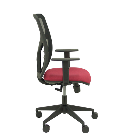 Silla de oficina Piqueras y Crespo Motilla Malla + Bali - Brazos - Ref. fabricante 21SBALI229B10 - Granate