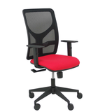 Silla de oficina Piqueras y Crespo Motilla Malla + Bali - Brazos - Ref. fabricante 21SBALI229B10 - Rojo