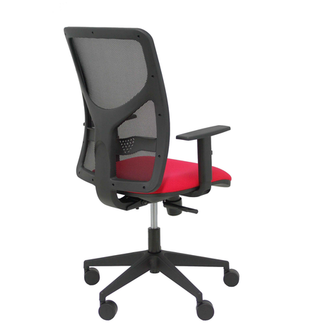 Silla de oficina Piqueras y Crespo Motilla Malla + Bali - Brazos - Ref. fabricante 21SBALI229B10 - Rojo