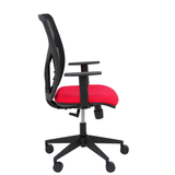 Silla de oficina Piqueras y Crespo Motilla Malla + Bali - Brazos - Ref. fabricante 21SBALI229B10 - Rojo