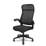 Silla de oficina Piqueras y Crespo Opti524 Malla + Tela - Negro