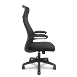 Silla de oficina Piqueras y Crespo Opti524 Malla + Tela - Negro