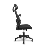Silla de oficina Piqueras y Crespo Pro525 Malla + Tela - Cabecero - Negro