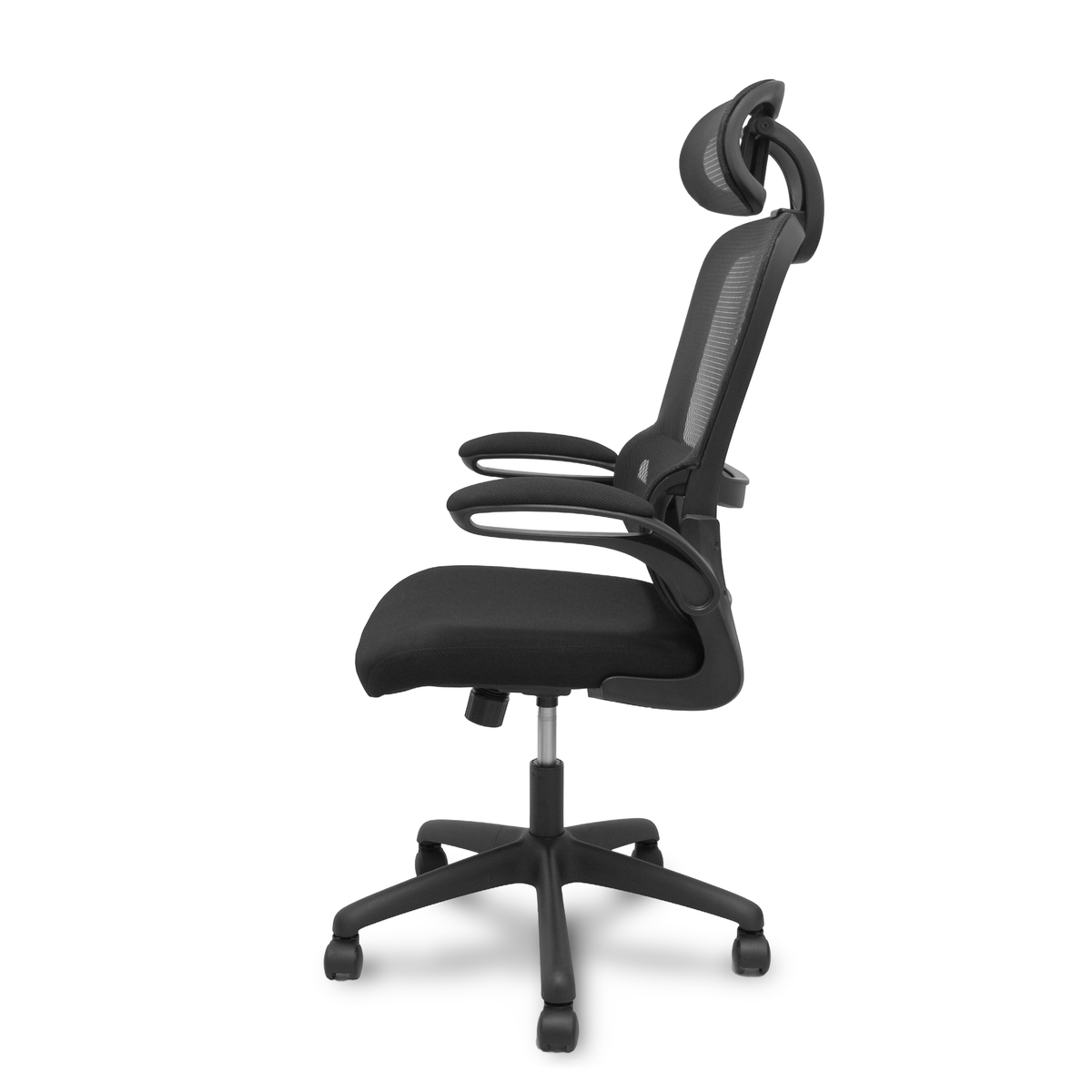 Silla de oficina Piqueras y Crespo Pro525 Malla + Tela - Cabecero - Negro