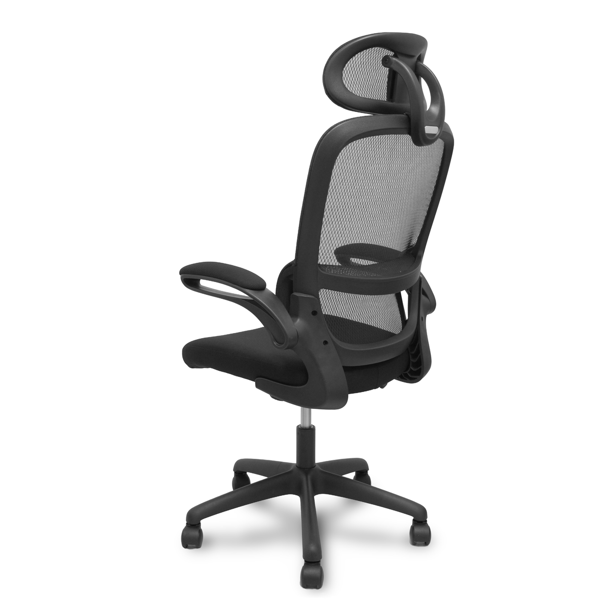 Silla de oficina Piqueras y Crespo Pro525 Malla + Tela - Cabecero - Negro