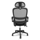 Silla de oficina Piqueras y Crespo Pro525 Malla + Tela - Cabecero - Negro