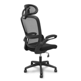 Silla de oficina Piqueras y Crespo Pro525 Malla + Tela - Cabecero - Negro