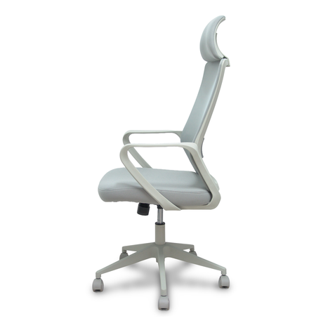 Silla de oficina Piqueras y Crespo Pro534 Malla + Tela - Ref. fabricante 534BGY00053PGRN - Gris