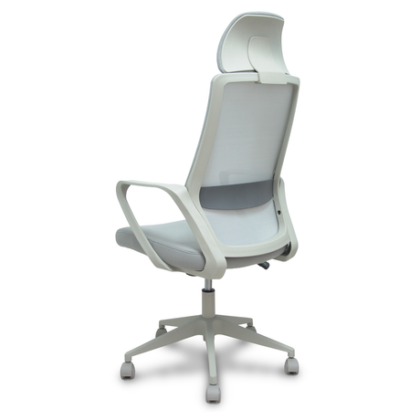 Silla de oficina Piqueras y Crespo Pro534 Malla + Tela - Ref. fabricante 534BGY00053PGRN - Gris