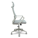 Silla de oficina Piqueras y Crespo Pro534 Malla + Tela - Ref. fabricante 534BGY00053PGRN - Gris