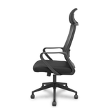 Silla de oficina Piqueras y Crespo Pro534 Malla + Tela - Ref. fabricante 534BNY10050PNRN - Negro