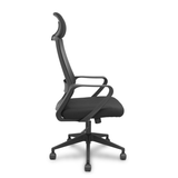 Silla de oficina Piqueras y Crespo Pro534 Malla + Tela - Ref. fabricante 534BNY10050PNRN - Negro
