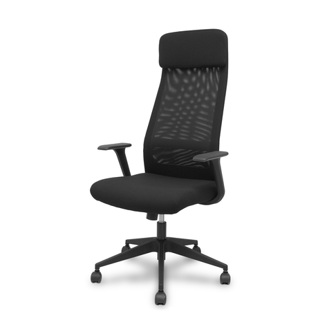 Silla de oficina Piqueras y Crespo Pro536 Tela + Malla - Basculante · Brazos fijos - Sin color declarado