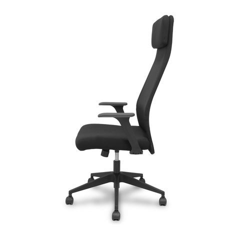 Silla de oficina Piqueras y Crespo Pro536 Tela + Malla - Basculante · Brazos fijos - Sin color declarado