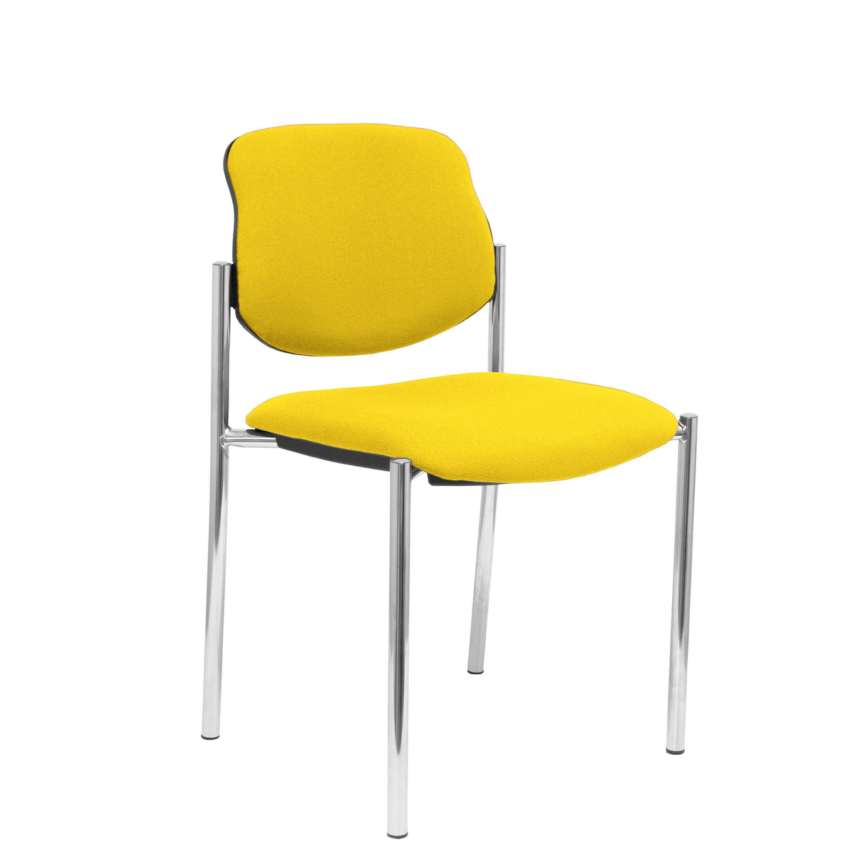 Silla de oficina Piqueras y Crespo Styl Bali - Chasis cromado - Ref. fabricante 27CRBALI100 - Amarillo