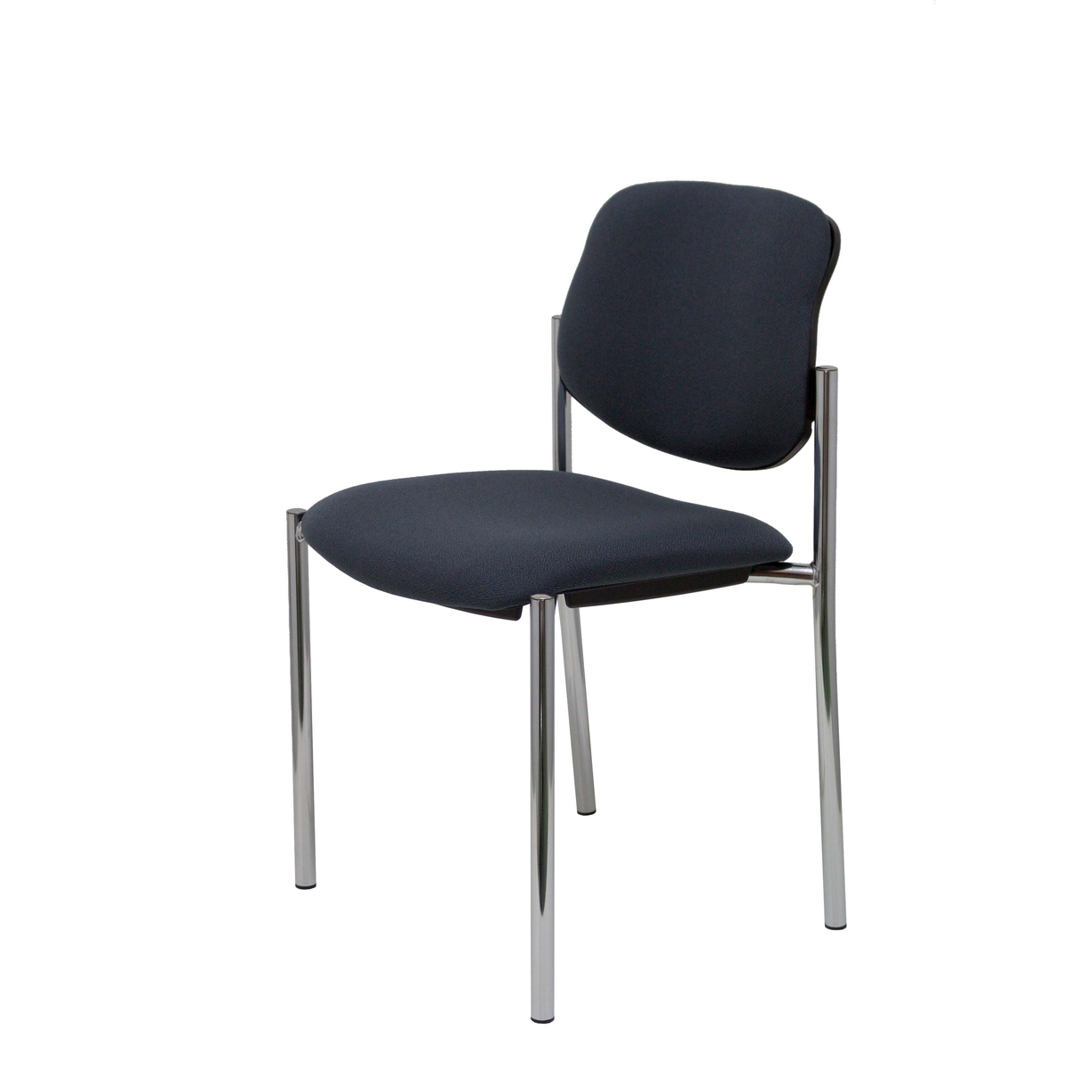 Silla de oficina Piqueras y Crespo Styl Bali - Chasis cromado - Ref. fabricante 27CRBALI100 - Gris Oscuro